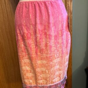 Amour Love Y2K Beaded Fringe Skirt Size‎ 3 NWT BOHO Grunge WhimsiGoth  Fairycore